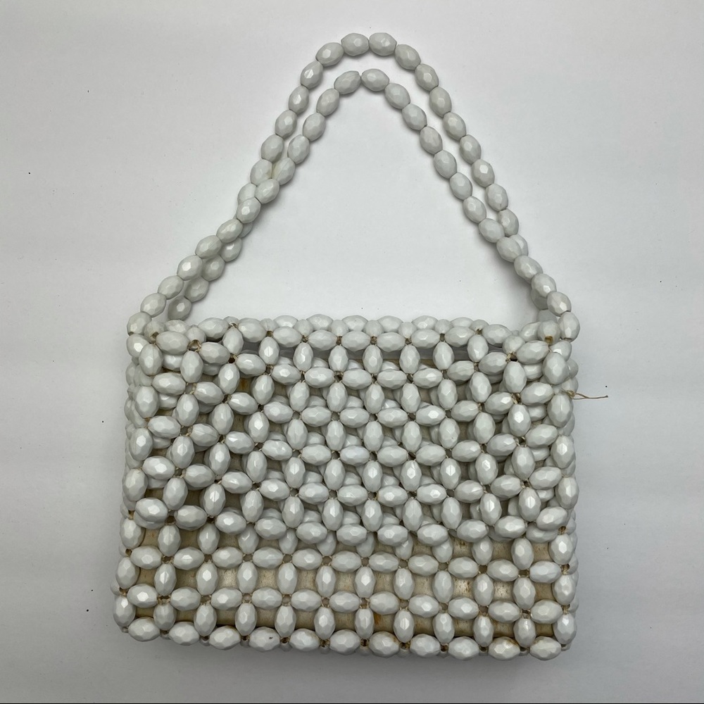 Vintage 50s-60s Walborg - White Beaded Purse